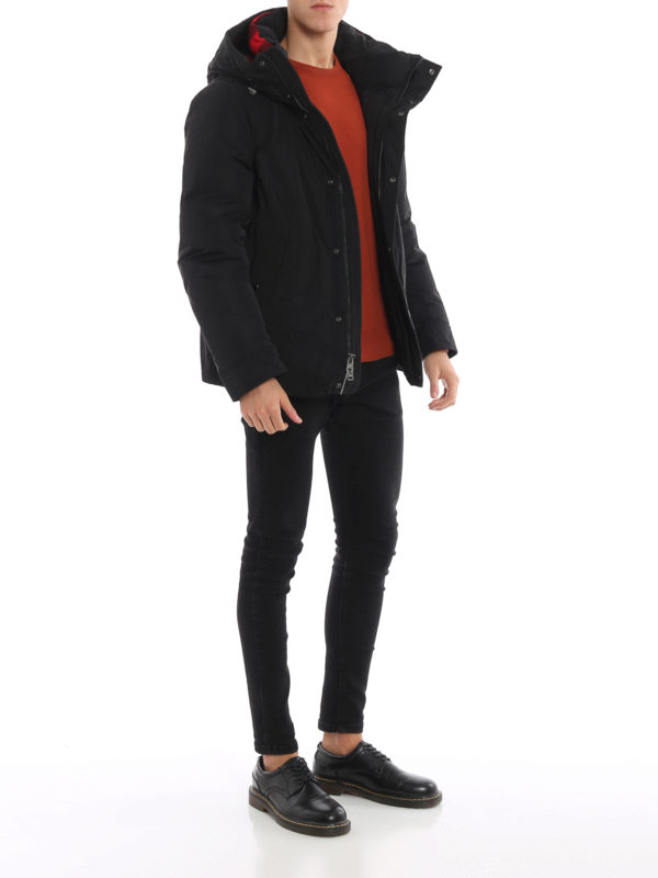 WOOLRICH: padded jackets online - Boundry black padded jacket