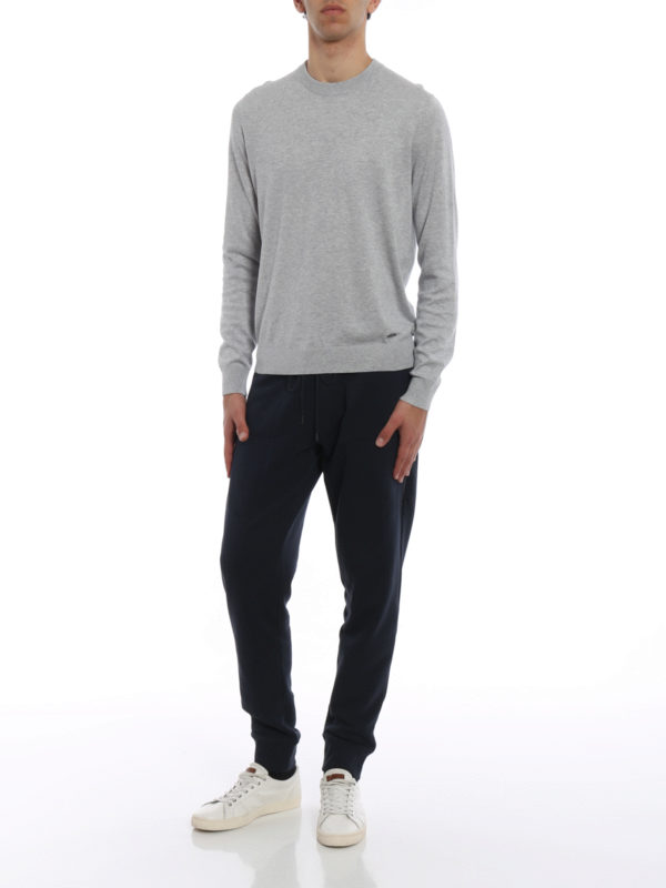 WOOLRICH: tracksuit bottoms online - Double zip pocket cotton sweatpants