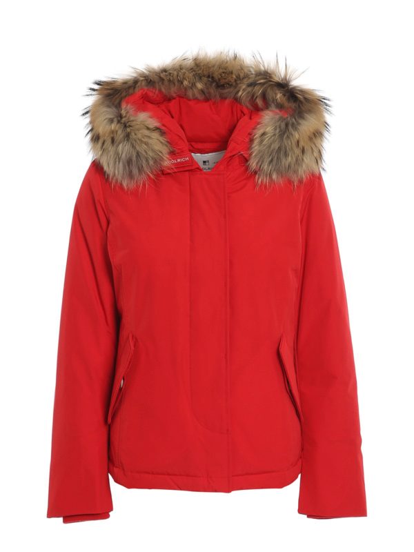 WOOLRICH: Lange Daunenmäntel - Daunenmantel - Rot