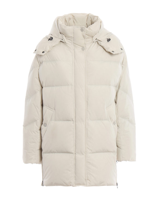 WOOLRICH: Lange Daunenmäntel - Daunenmantel - Weiß