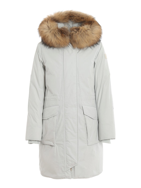 WOOLRICH: Lange Daunenmäntel - Daunenmantel - Weiß