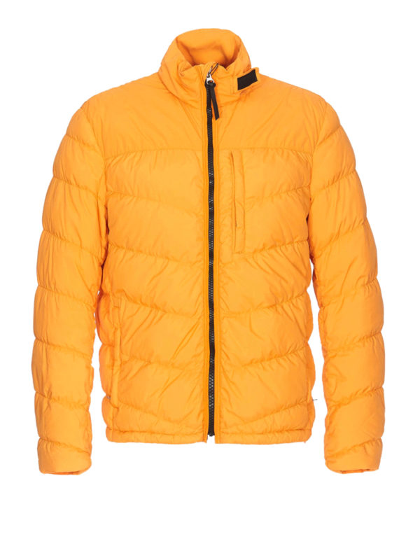 WOOLRICH: padded jackets - Light orange puffer jacket