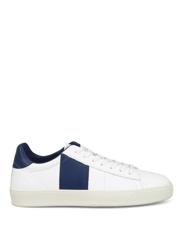 WOOLRICH: sneakers - Sneaker basse in pelle bianca