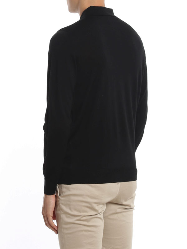 Worsted wool polo shop online: DRUMOHR