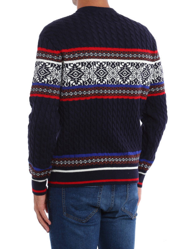 Woven wool blend crewneck shop online: m.s.g.m.