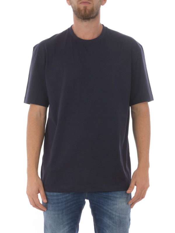 Y-3: t-shirt online - T-shirt con stampa Y-3