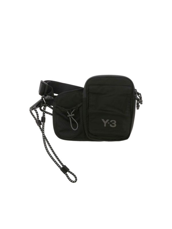 Y-3: totes bags - CH3 Bumbag belt bag in black
