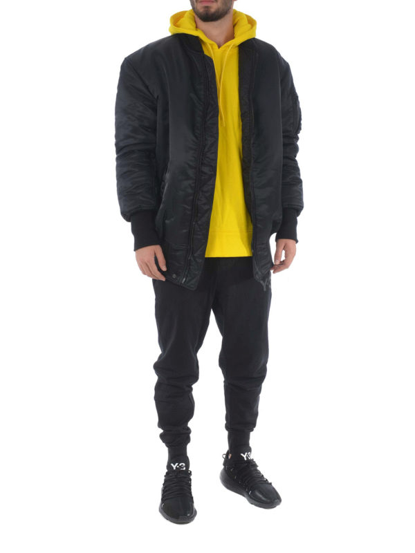 Y3: bombers online - Reversible oversized bomber jacket