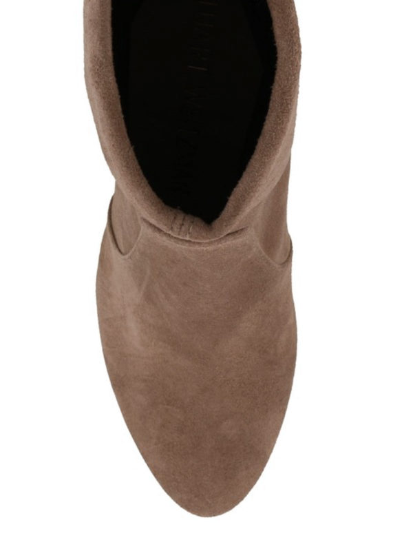 Yuliana 80 stretch suede booties shop online: Stuart Weitzman