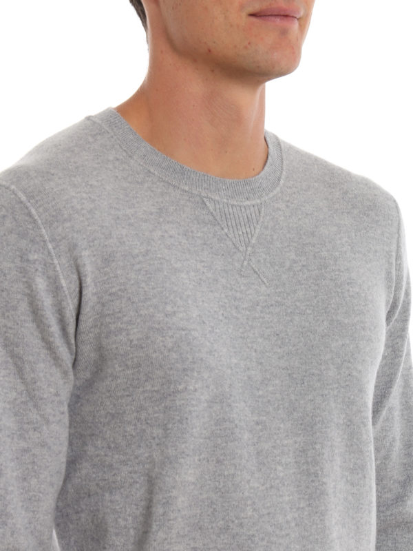 Z ZEGNA buy online Rundhalspullover - Hellgrau