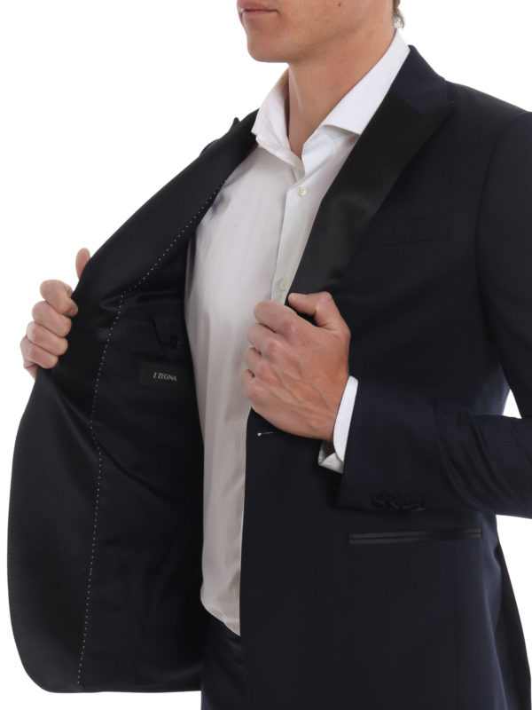 Z ZEGNA buy online Midnight blue wool tuxedo suit