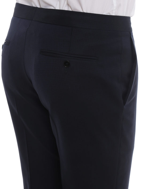 iKRIX Z ZEGNA: Midnight blue wool tuxedo suit