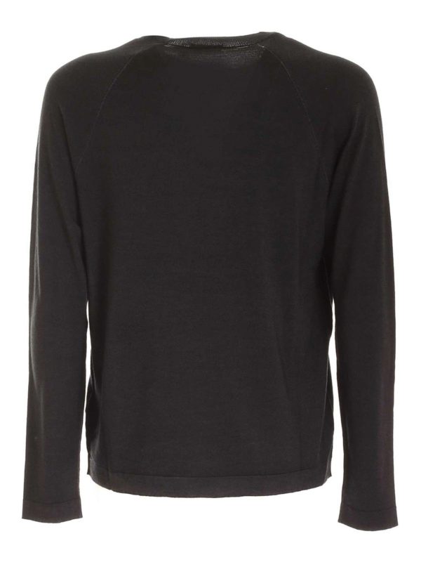 Z ZEGNA: crew necks online - Raglan sleeves pullover in anthracite color