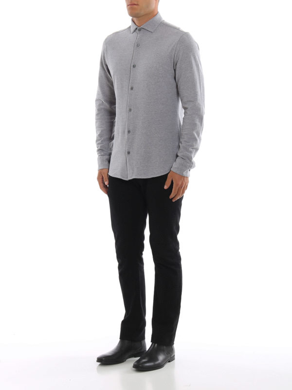 Z ZEGNA: Chemises online - Chemise - Gris Clair