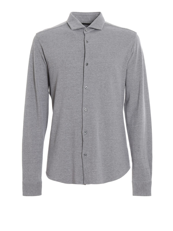 Z ZEGNA: Chemises - Chemise - Gris Clair