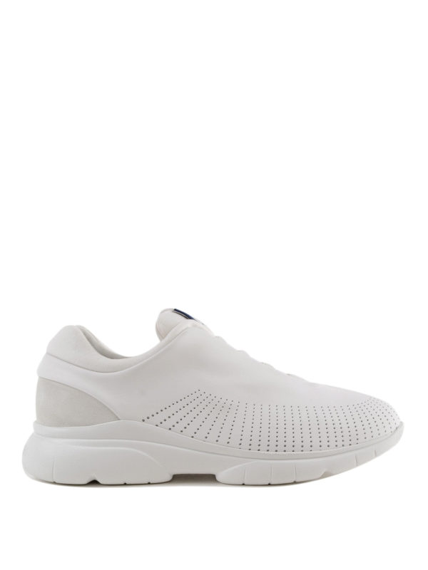 Z ZEGNA: sneakers - Sneaker slip on in pelle traforata