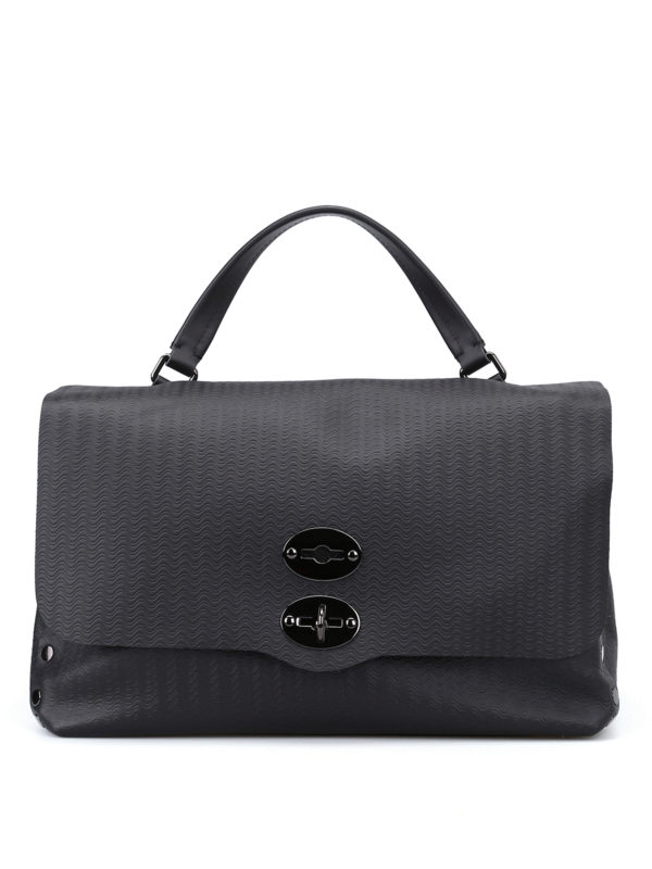 ZANELLATO: cross body bags - Black Postina M+ Cachemire Blandine