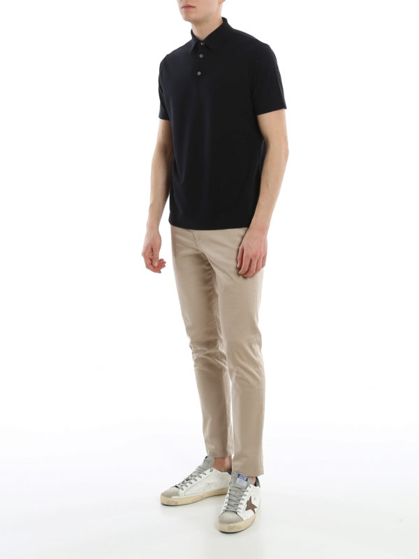 ZANONE: polo shirts online - Solid colour polo shirt