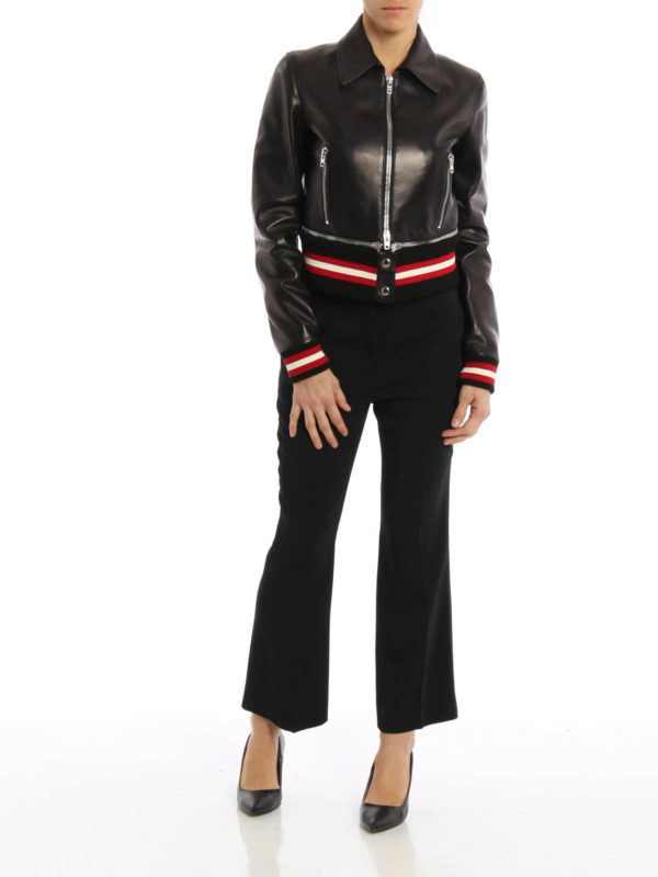 レザーコート レディース - 黒 shop online: GIVENCHY