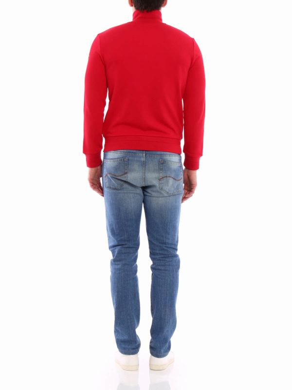 Felpa con zip shop online: MONCLER