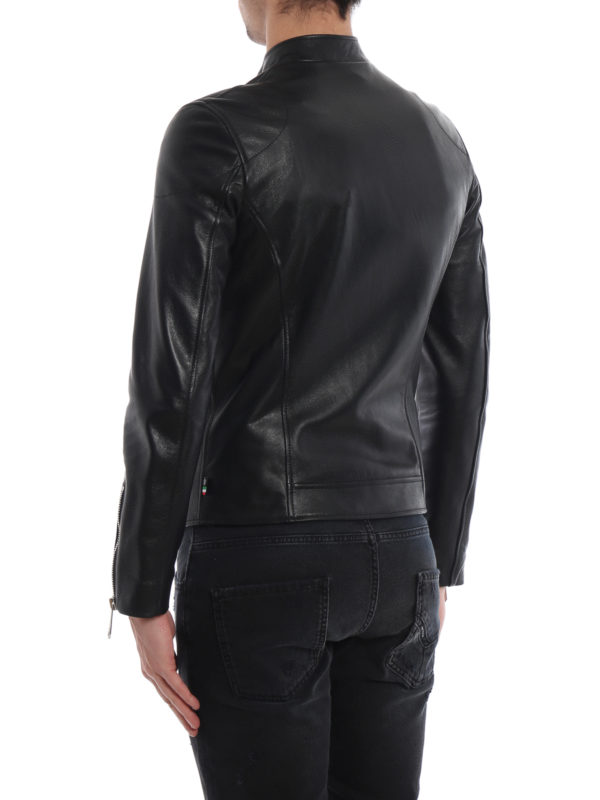Lederjacke - Schwarz shop online: PHILIPP PLEIN