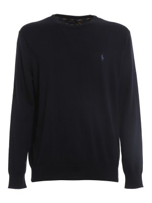 POLO RALPH LAUREN: Sweatshirts & Pulls - Pull Col Rond - Bleu Foncé