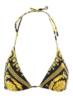 VERSACE: bikini - Top bikini in nylon stretch stampa barocca