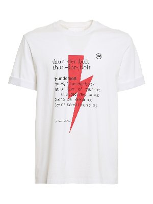 NEIL BARRETT: t-shirts - Thunderbolt definition T-shirt