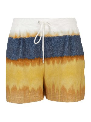 ALBERTA FERRETTI: Trousers Shorts - Tri-coloured cotton shorts