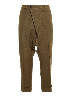 GABRIELE PASINI: casual trousers - Linen-cotton blend trousers