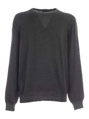 Paolo Fiorillo: crew necks - Pullover in melange green