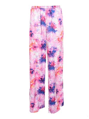 m.s.g.m.: casual trousers - Brushstroke effect pants in pink