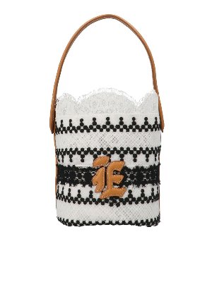 ERMANNO SCERVINO: Bucket bags - Lace bucket bag in white