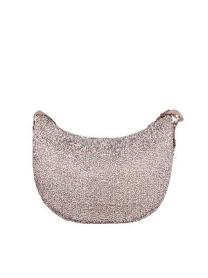 Borbonese: borse a spalla - Borsa Luna media marrone