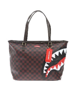 SPRAYGROUND: totes bags - Camouflage and checked shopper in multicolor