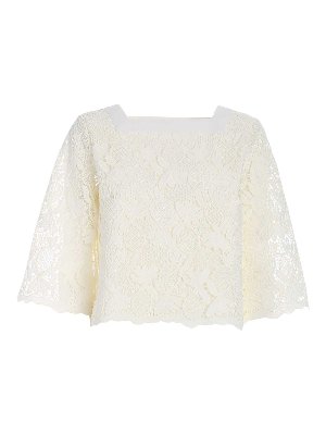 SEE BY CHLOE': blouses - Lace blouse in ivory color