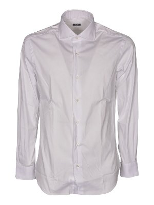 BARBA: shirts - Long sleeves shirt in white