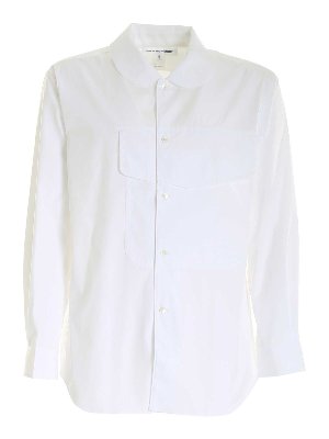 COMME DES GARCONS SHIRT: shirts - Maxi front pocket shirt in white