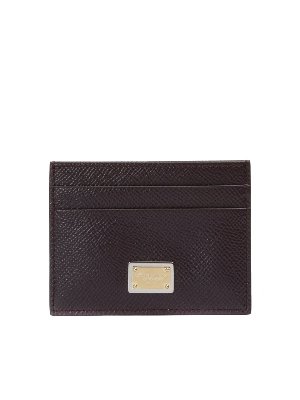 DOLCE & GABBANA: portafogli - Portacarte logo bordeaux