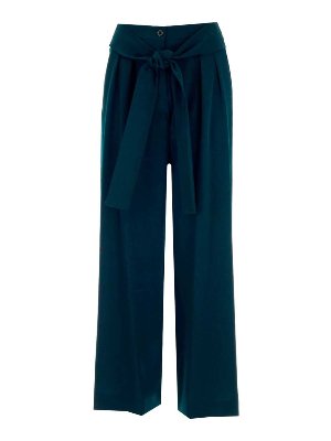 SEE BY CHLOE': casual trousers - Wide leg trousers in blue