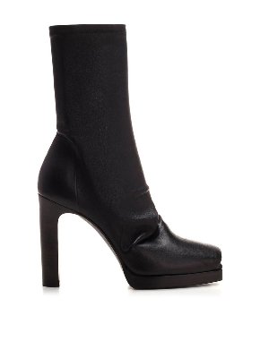 【Alexander mcqueen】Ankle Boots★718854 WHSWE 1081 Alexander Mcqueen Metallic toe ankle boots | 718854WHSWE1081