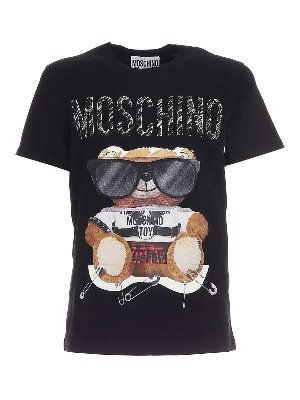 MOSCHINO: T-shirts - T-Shirt - Schwarz