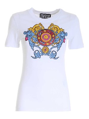 Versace Jeans Couture: t-shirts - Regalia T-shirt in white