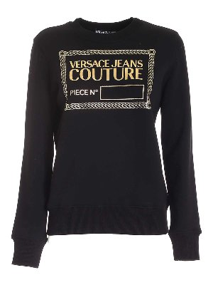 Versace Jeans Couture: Sudaderas y suéteres - Sudadera - Negro