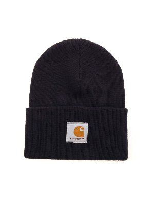 CARHARTT: berretti - Berretto blu scuro con patch logo