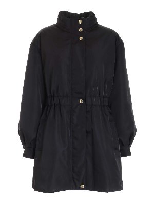 MOSCHINO: parkas - Charms parka in black