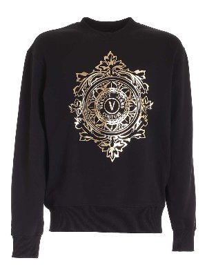 Versace Jeans Couture: Sweatshirts und Pullover - Sweatshirt - Schwarz