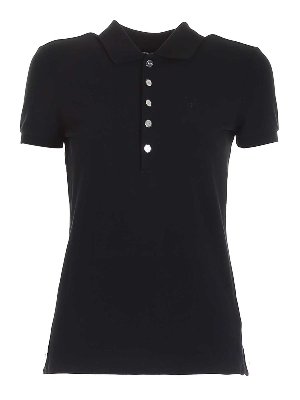 LAUREN RALPH LAUREN: polo - Polo slim fit nera