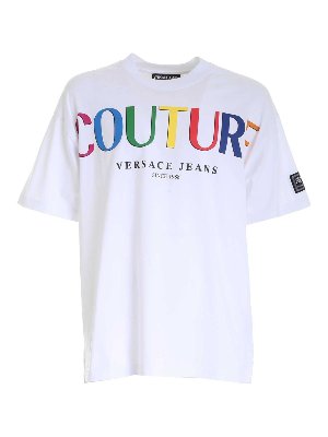 Versace Jeans Couture: T-shirts - T-Shirt - Weiß