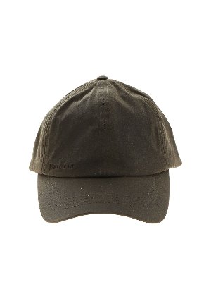BARBOUR: hats & caps - Logo embroidery cap in green